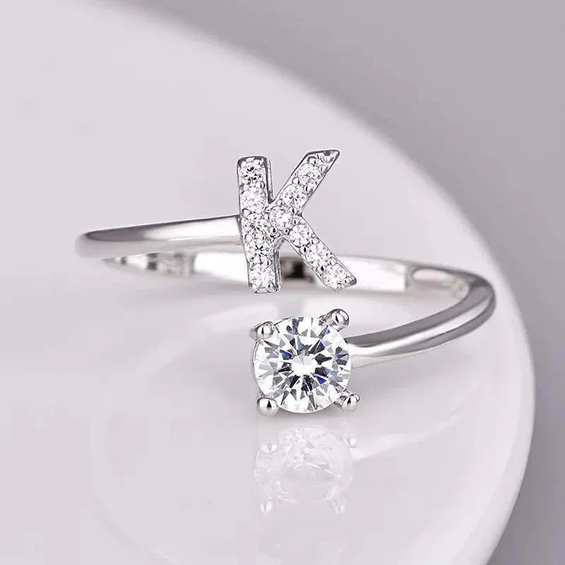 White Gold Domitilla Rosanera Initial Bracelet