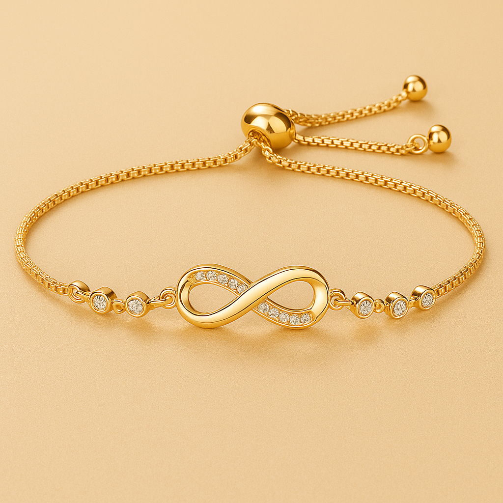 Adjustable Geometric Infinity Bracelet for Women
