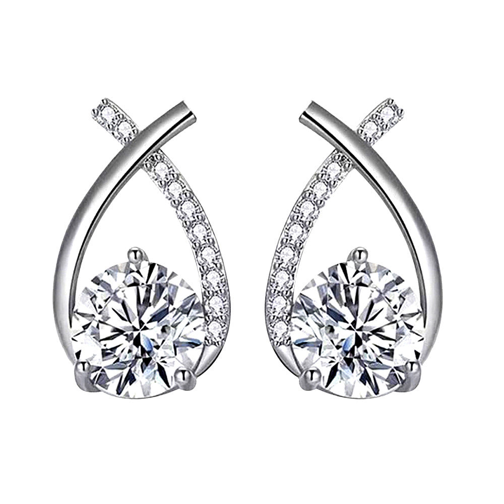 Arielle 18k White Gold Earrings