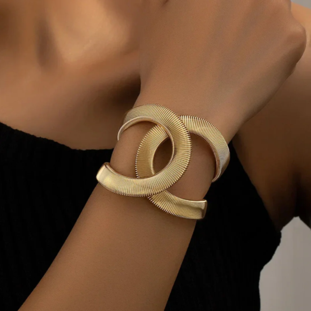 Elegant Double Layer Gold Bracelet