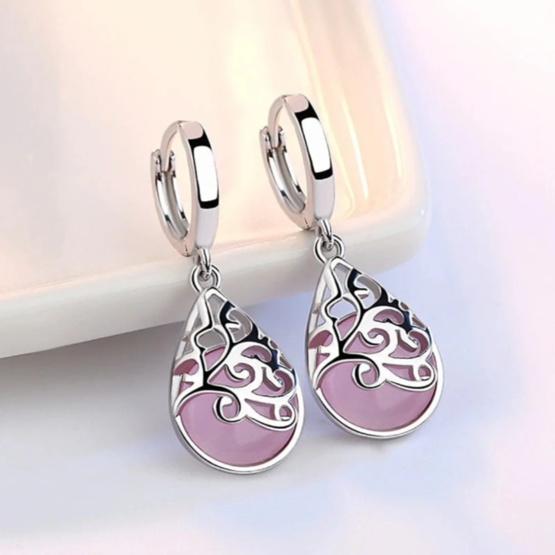Silver Tree of Life Earrings with Premium Finish