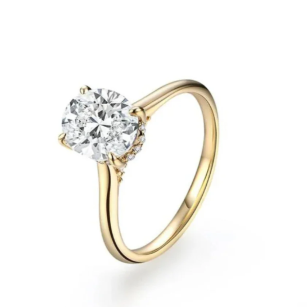 Savaya El Playa Gold Ring with Central Stone