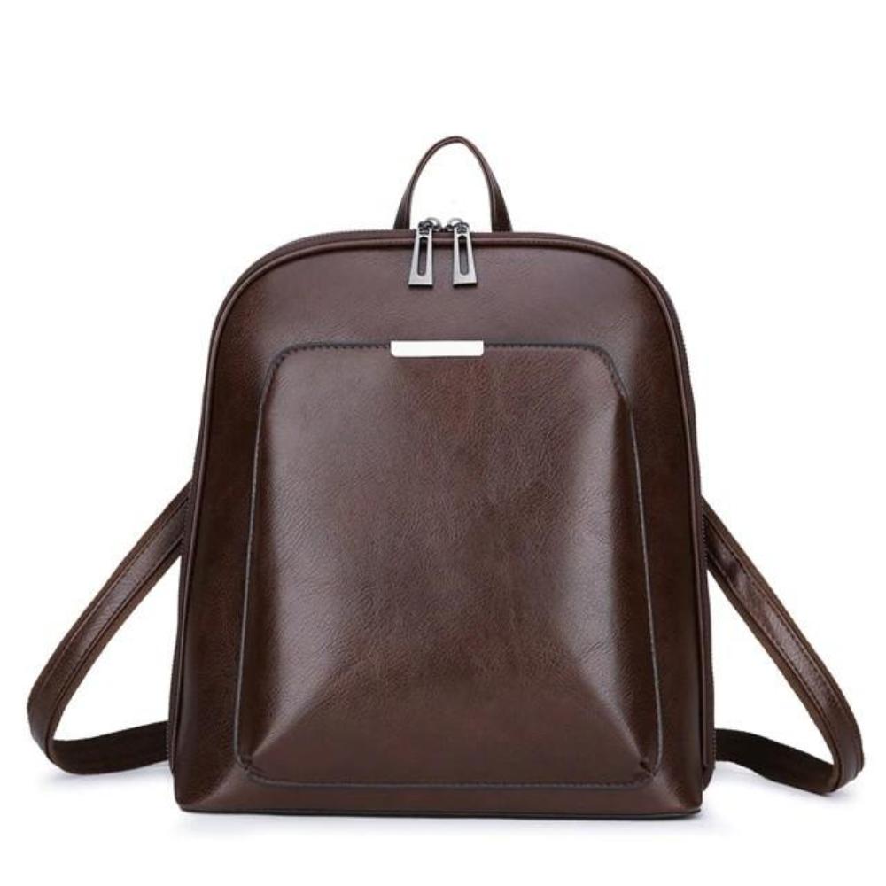 Elegant Double-Zip Backpack - Streamlined Style