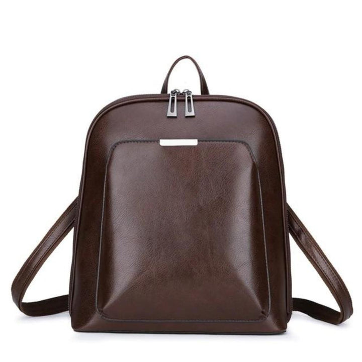 Elegant Double-Zip Backpack - Streamlined Style