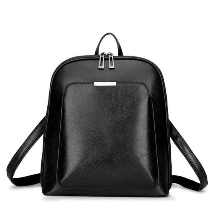 Elegant Double-Zip Backpack - Streamlined Style