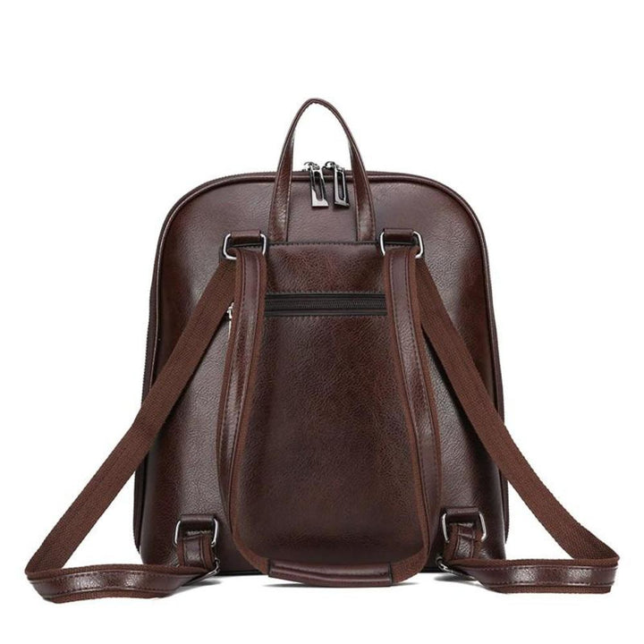 Elegant Double-Zip Backpack - Streamlined Style