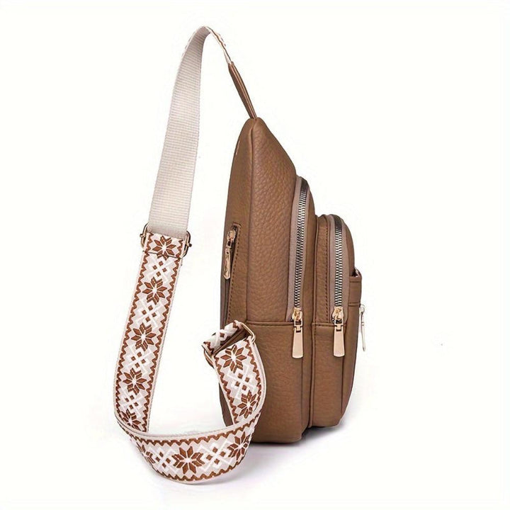 Retro Hazel Crossbody Bag with Chest Design