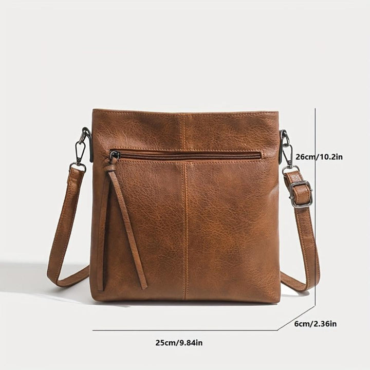 Lena Vintage-Inspired Square Crossbody Bag
