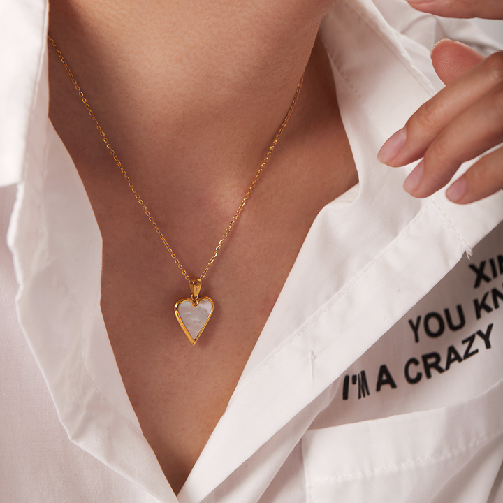Blythe Heart Pendant Necklace | Gold