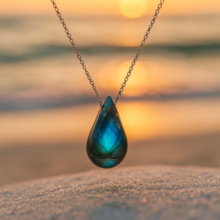 Labradorite Necklace - Ocean's Tear