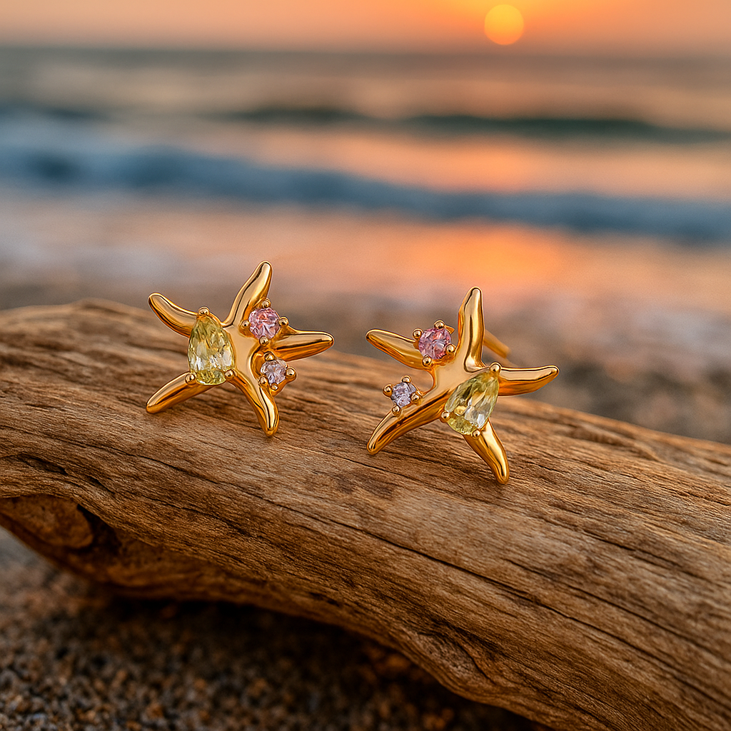 Coralia Starfish Earrings