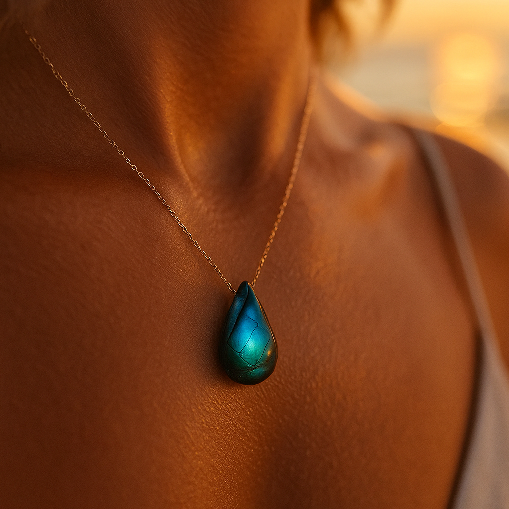 Labradorite Necklace - Ocean's Tear