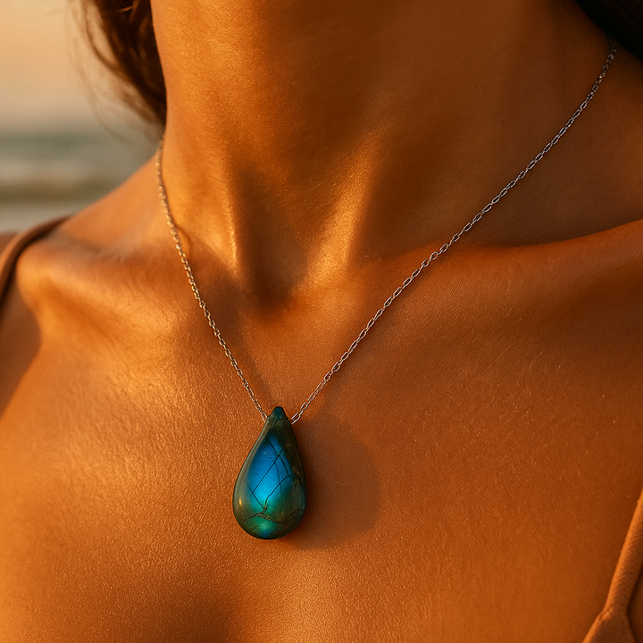 Labradorite Necklace - Ocean's Tear