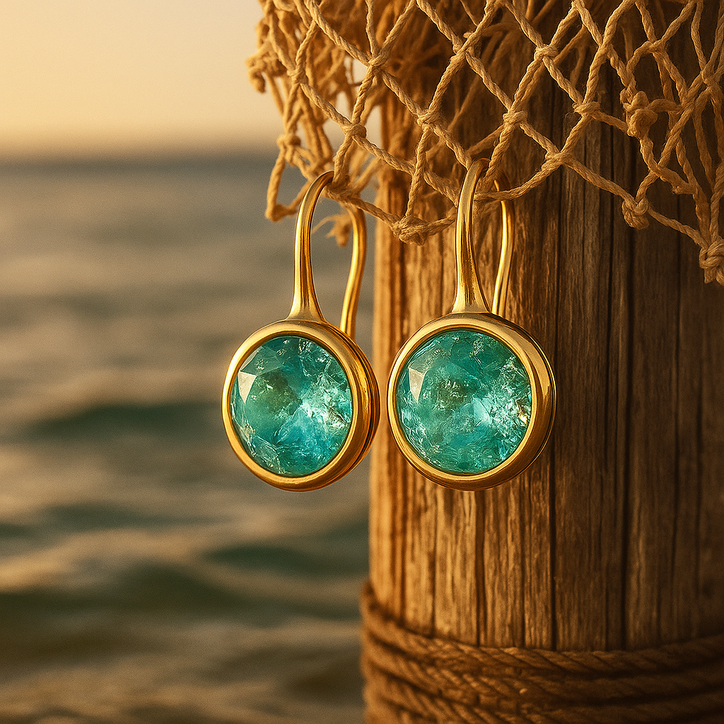 Aurela | Ocean-Inspired Drop Earrings