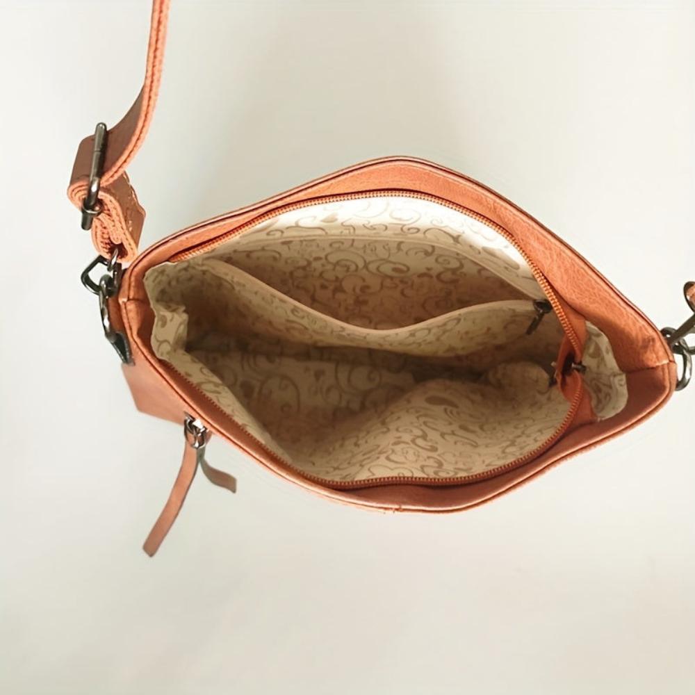 Lena Vintage-Inspired Square Crossbody Bag
