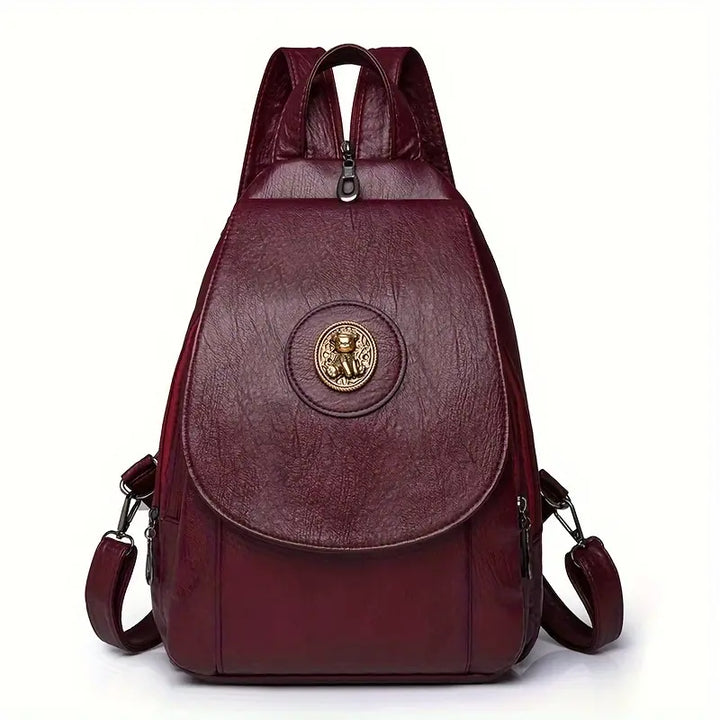 Mira's Customizable Vintage Denim Backpack