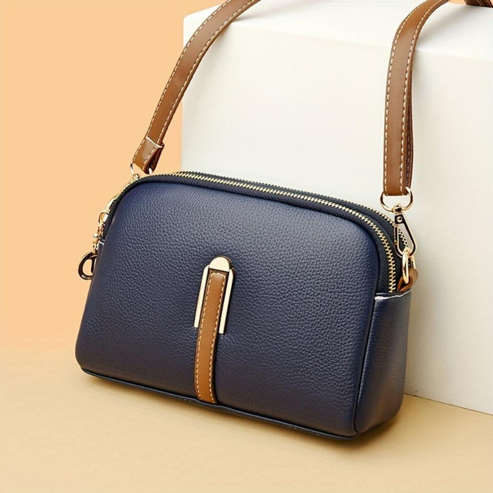 Litchi-Textured Mila Crossbody Bag