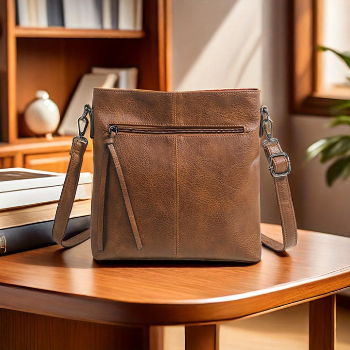 Lena Vintage-Inspired Square Crossbody Bag