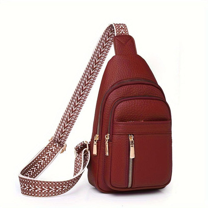 Retro Hazel Crossbody Bag with Chest Design