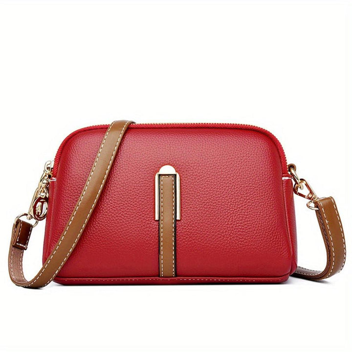 Litchi-Textured Mila Crossbody Bag