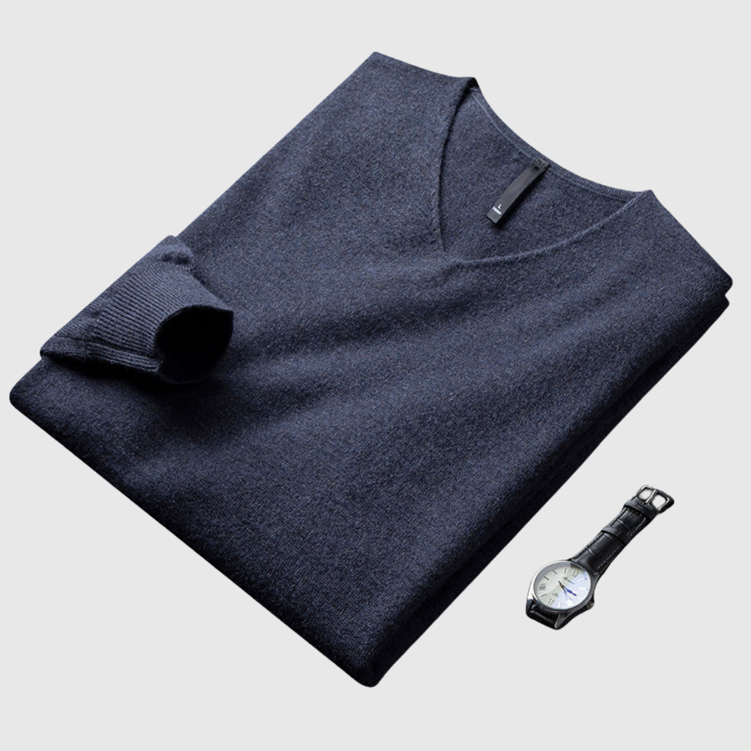 Martin Cashmere V-Neck Sweater