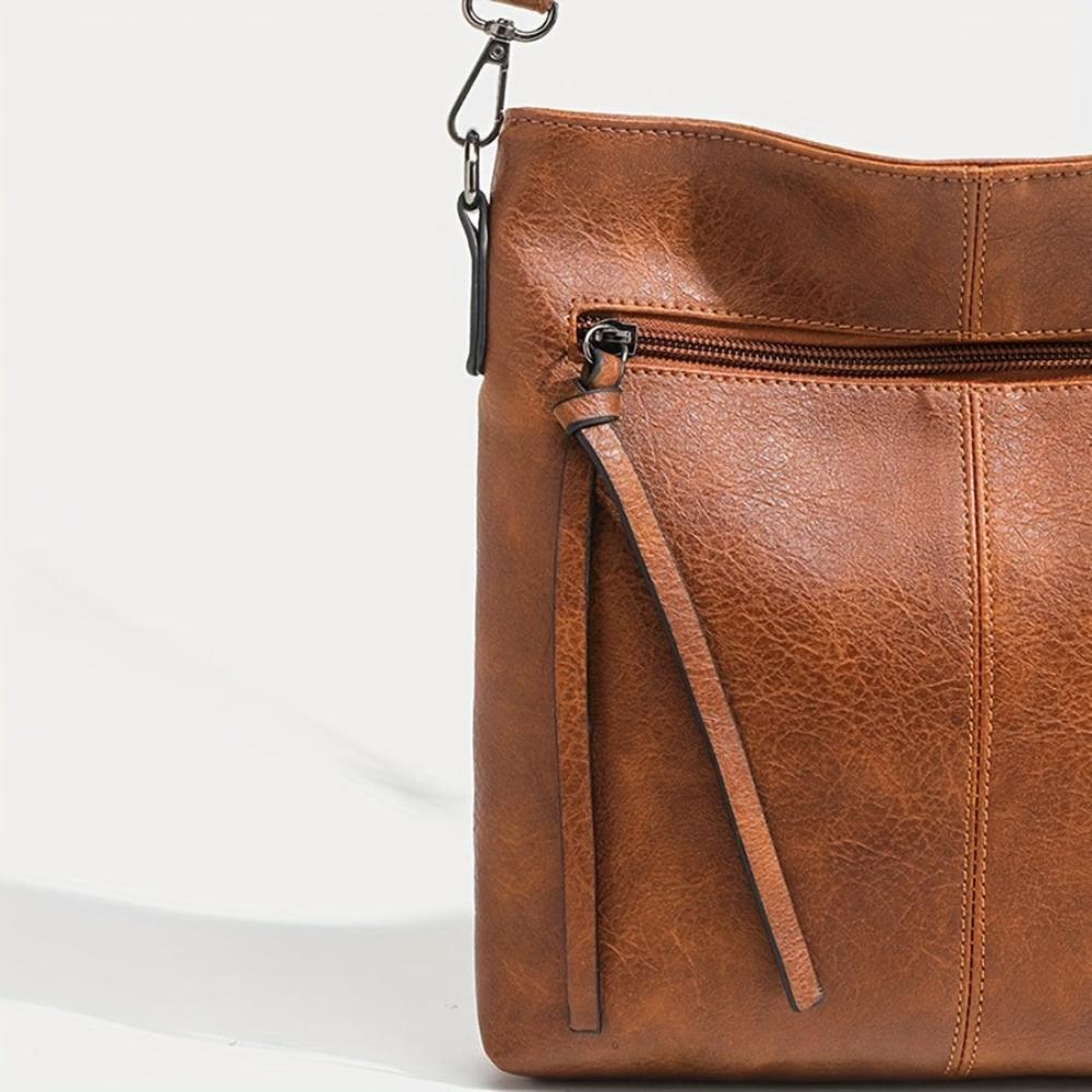 Lena Vintage-Inspired Square Crossbody Bag