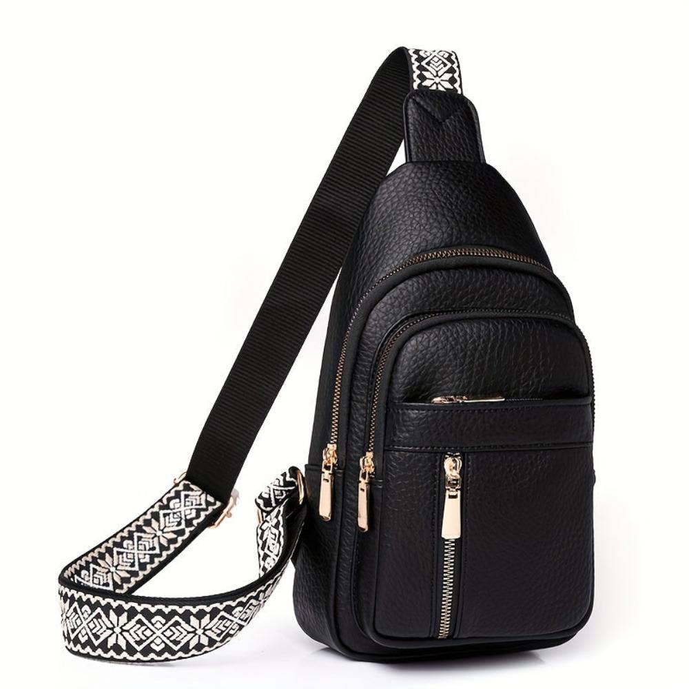 Retro Hazel Crossbody Bag with Chest Design