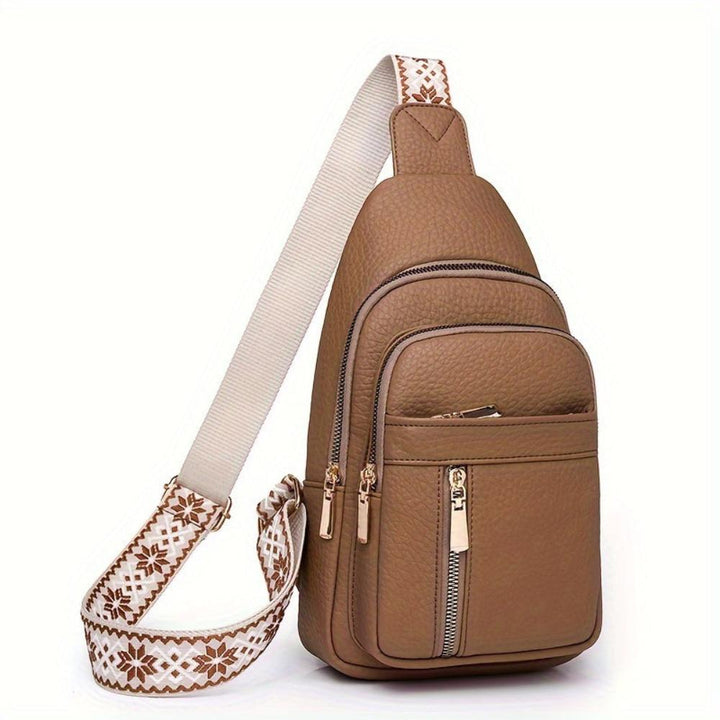 Retro Hazel Crossbody Bag with Chest Design