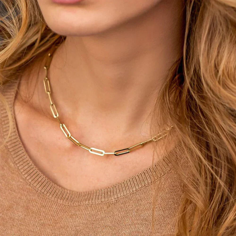 Bernstein Gold Chain Necklace