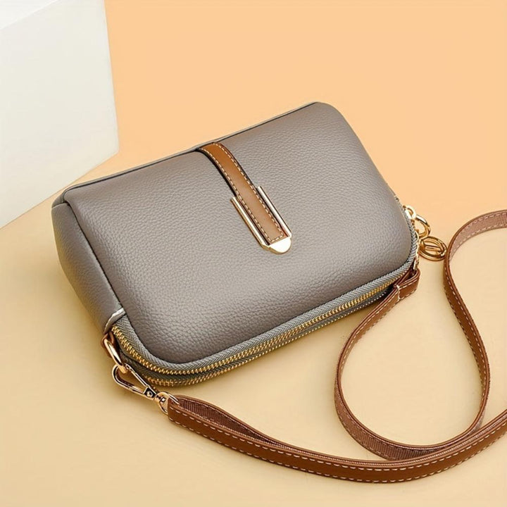 Litchi-Textured Mila Crossbody Bag
