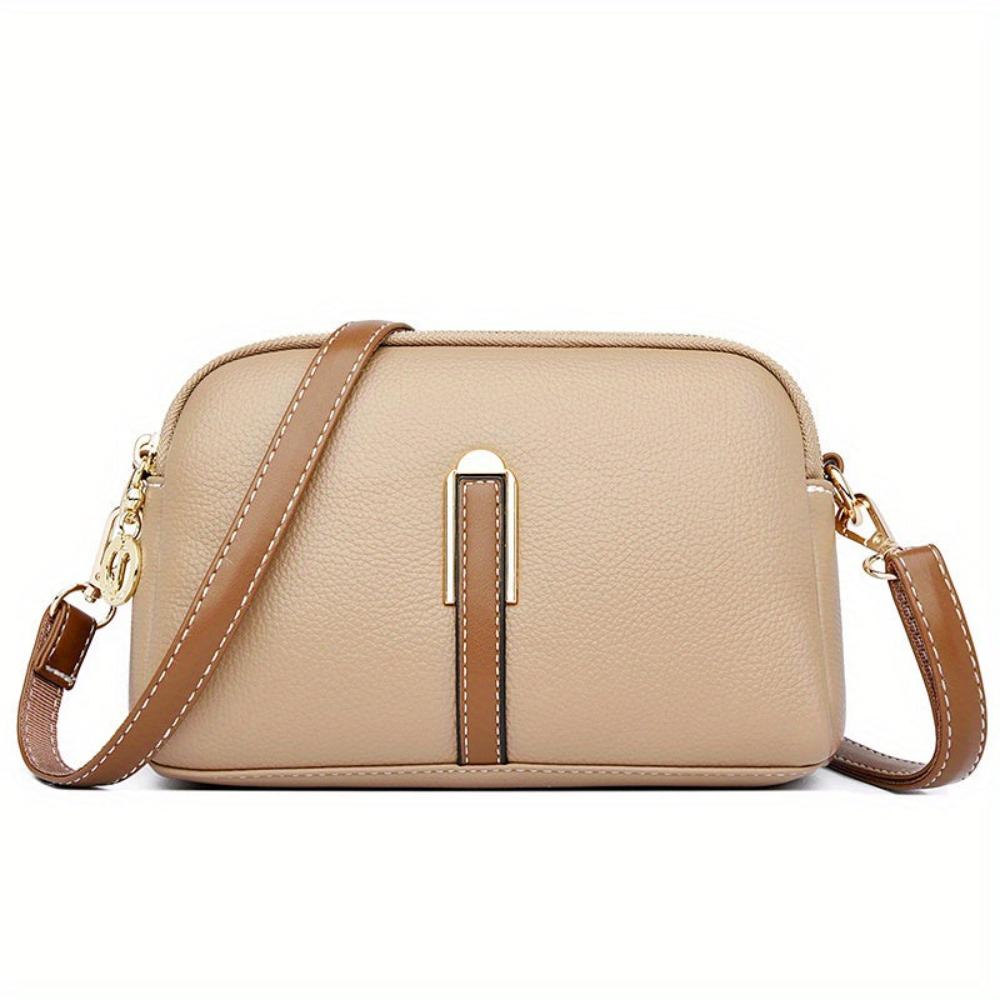 Litchi-Textured Mila Crossbody Bag