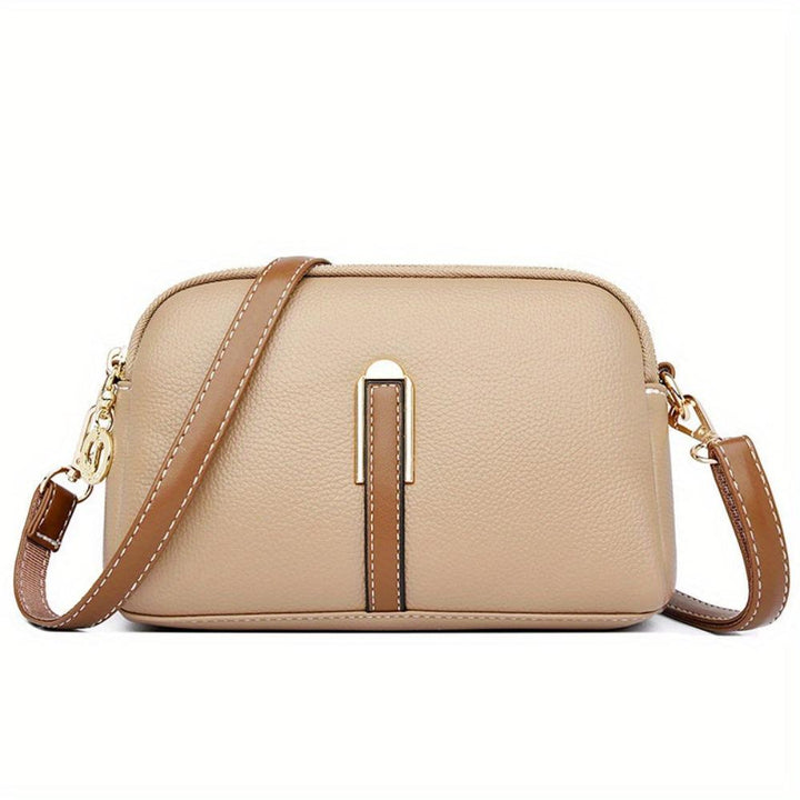 Litchi-Textured Mila Crossbody Bag