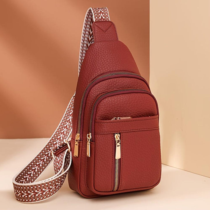 Retro Hazel Crossbody Bag with Chest Design