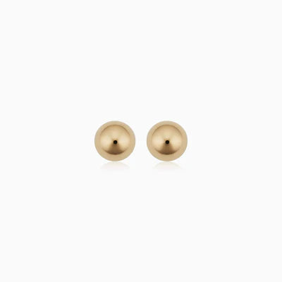 Smooth Ball Earrings | Gold