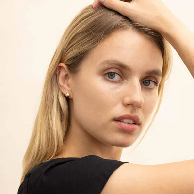 Smooth Ball Earrings | Gold