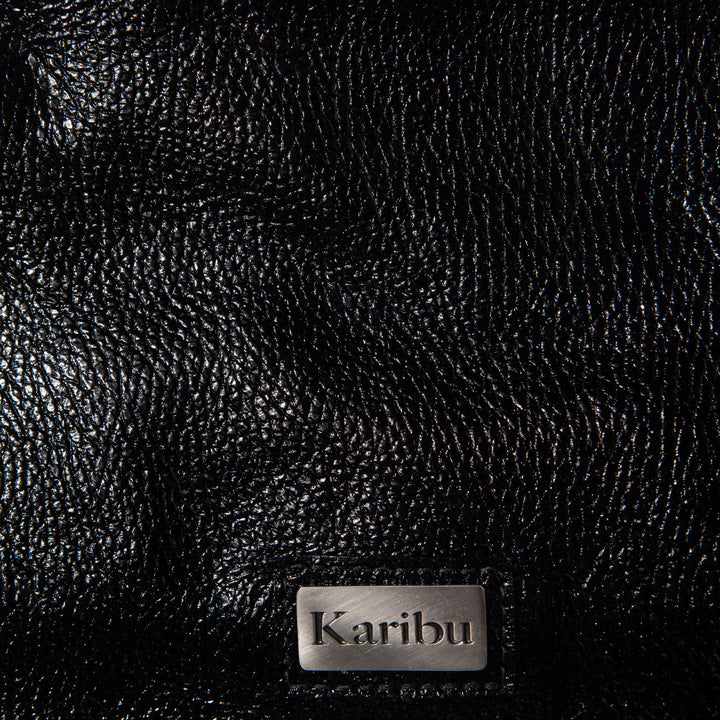 Josefa Black Patent Leather Wallet