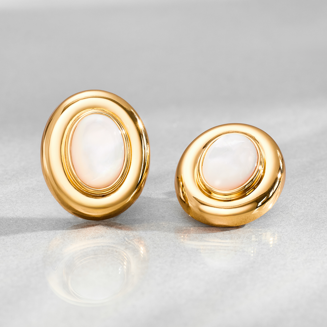 14k Gold Giselle Pearl Earrings
