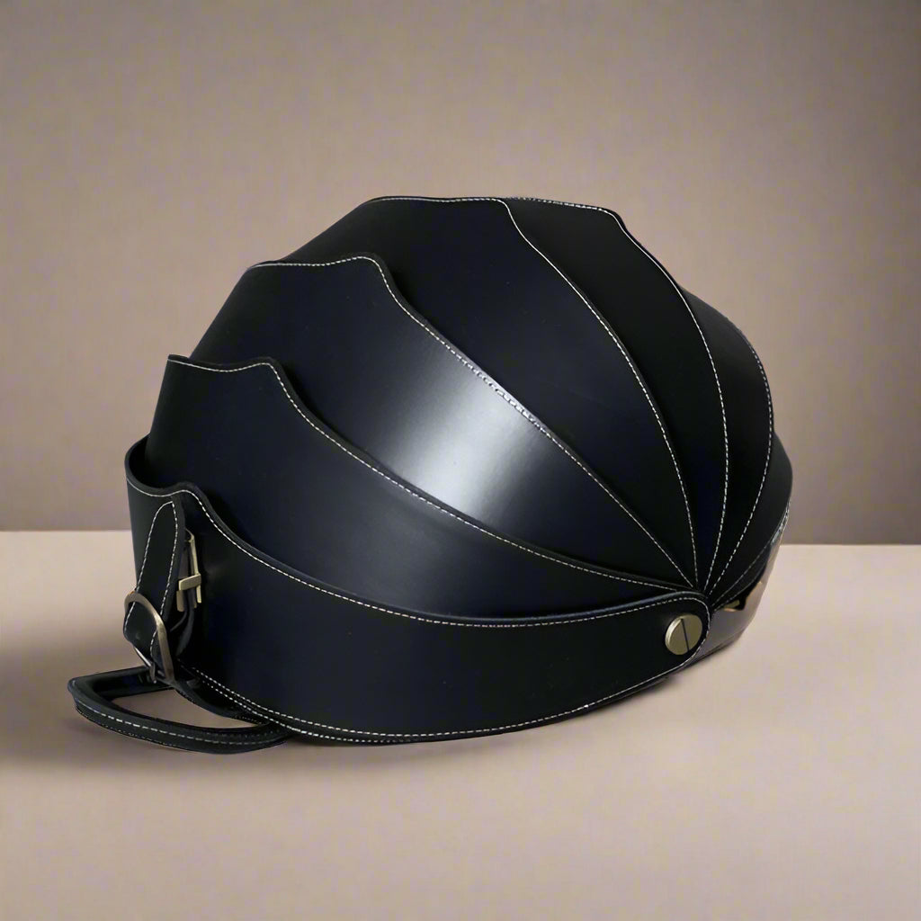 Beetle-Inspired Leather Backpack for Women