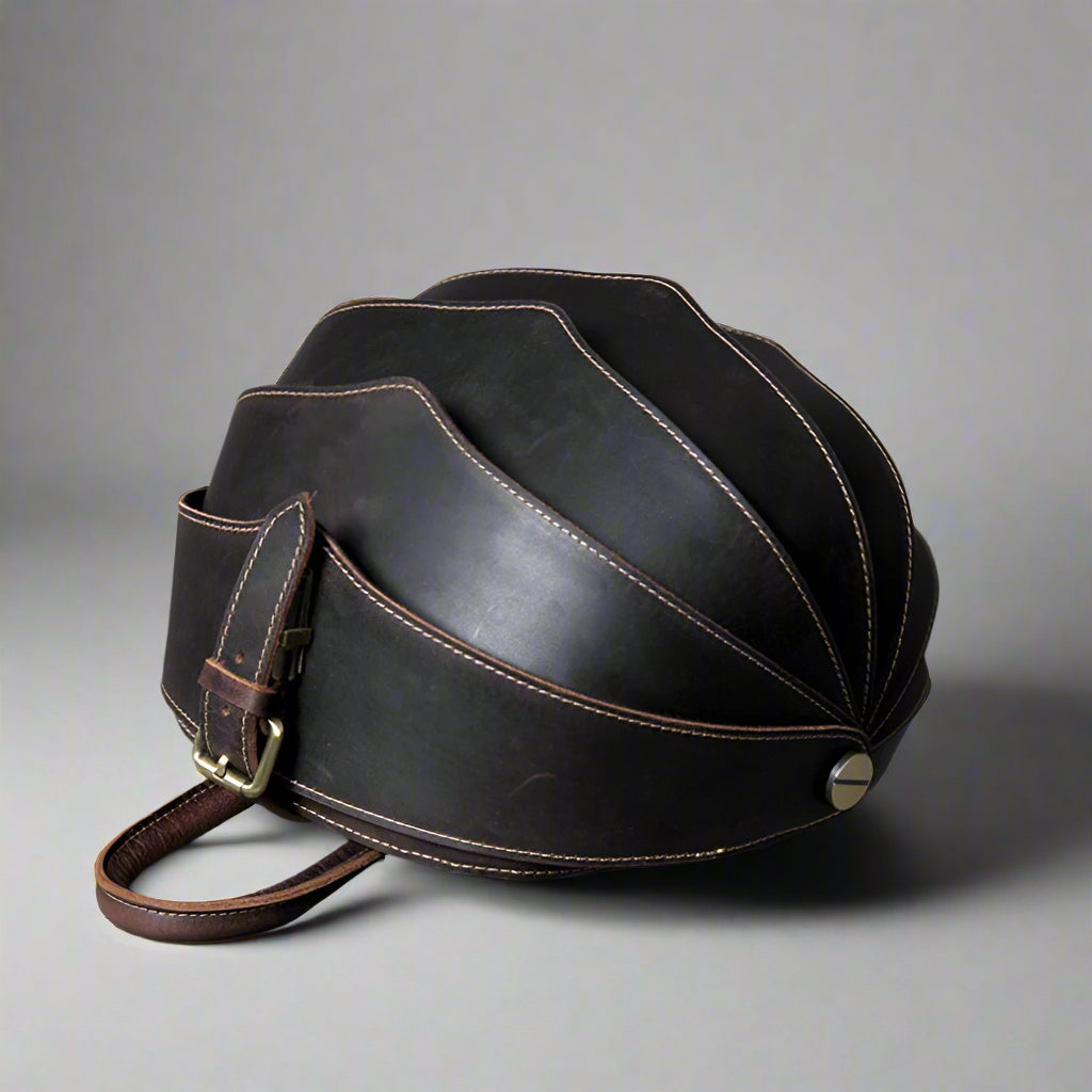 Beetle-Inspired Leather Backpack for Women