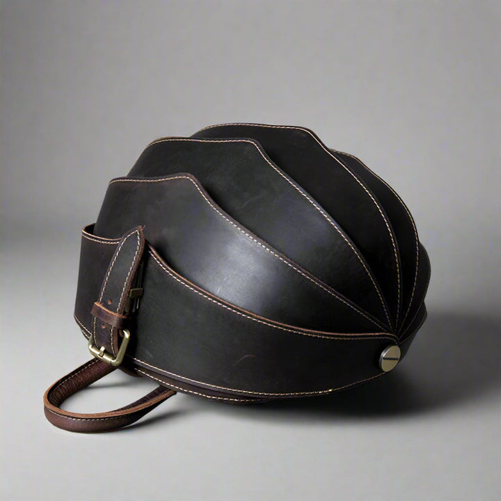 Beetle-Inspired Leather Backpack for Women
