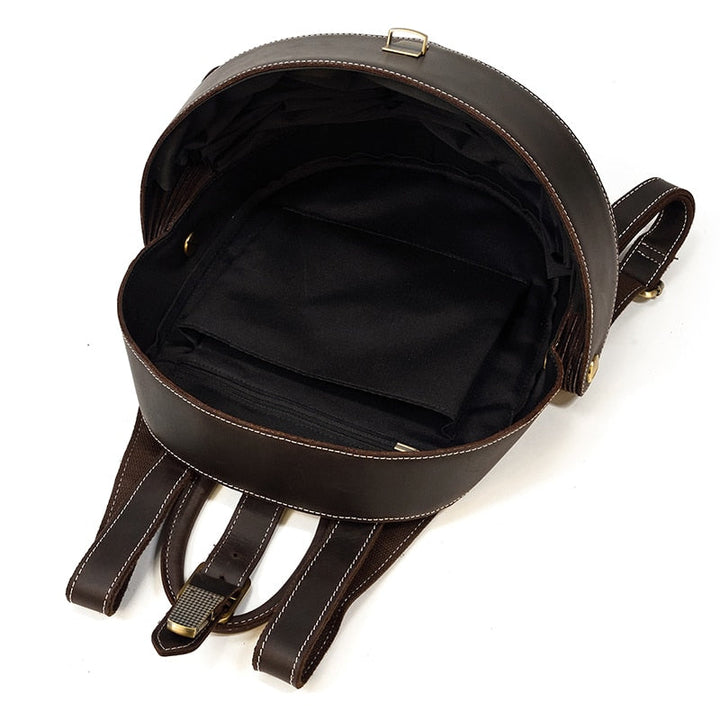 Beetle-Inspired Leather Backpack for Women