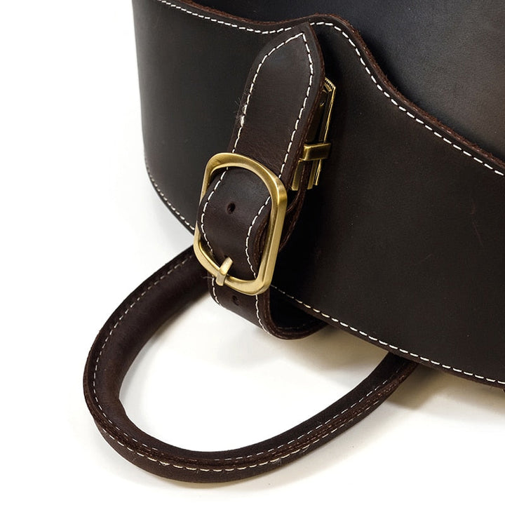 Beetle-Inspired Leather Backpack for Women