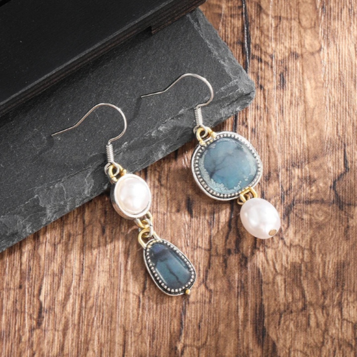 Classic Blue Natural Stone Earrings
