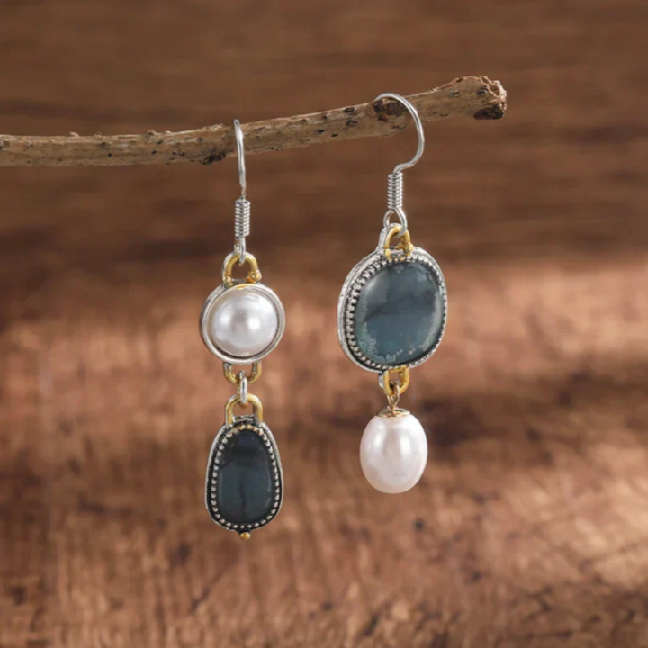 Classic Blue Natural Stone Earrings