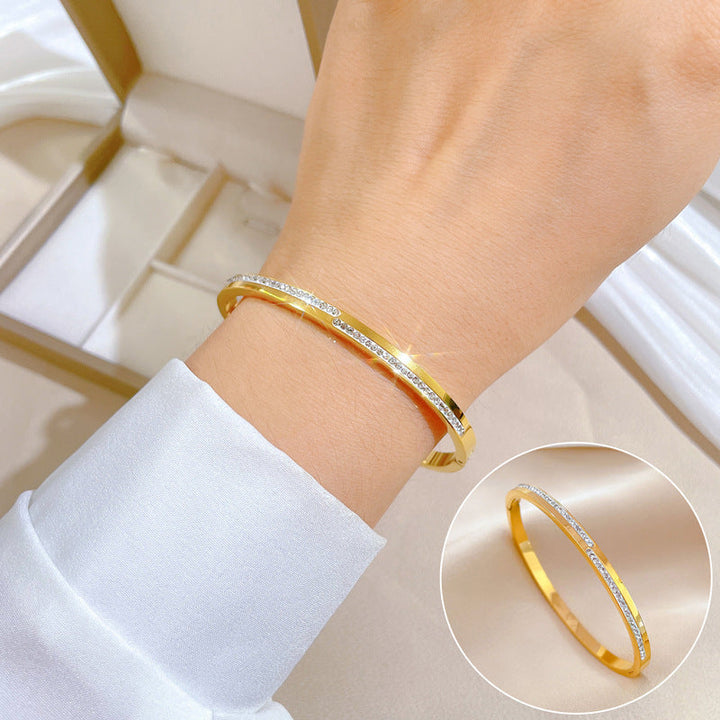 Gold Crystal Aera Bracelet