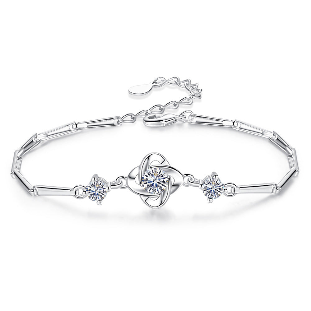 Seren Klee White Gold Bow Set