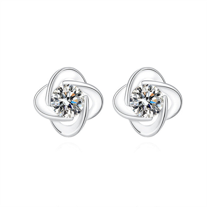 Seren Klee White Gold Bow Set