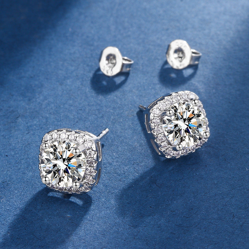 Aria Radiant Square Set in White Gold