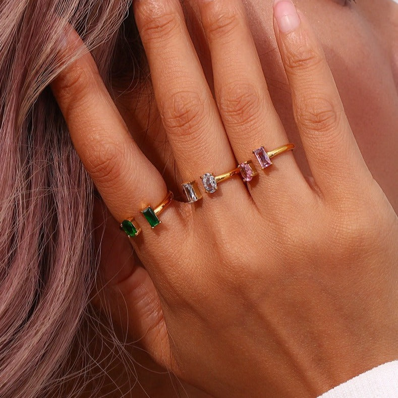 Fedilia Gemstone Ring | Gold