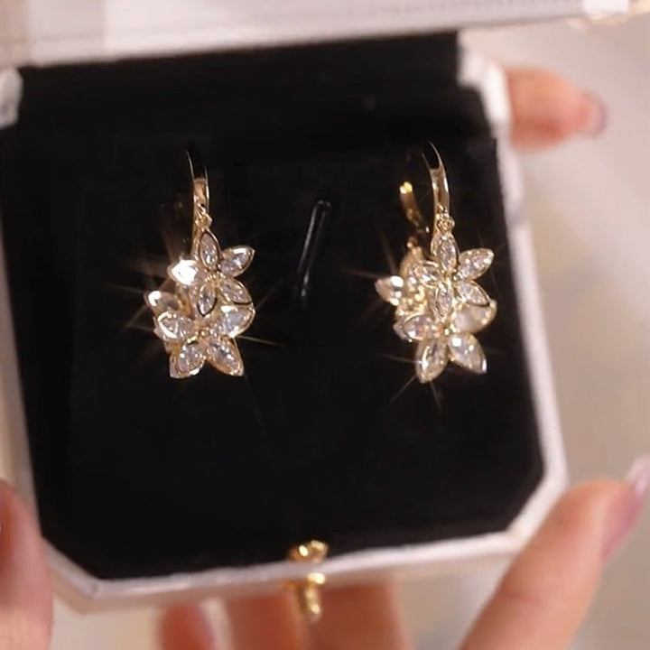 Spring Blossom Creative Star Pendant Earrings